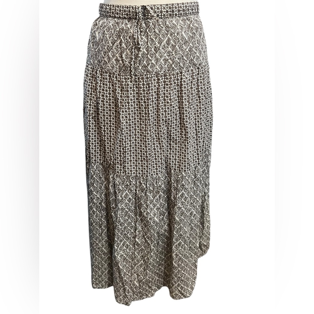 NWT J.Jill tiered floral maxi skirt XL